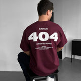 Camiseta oversize 404 – Granate