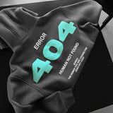 Sudadera oversize con capucha 404 – Antracita