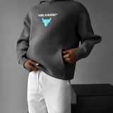 Sudadera oversize con capucha Bull – Gris tornado