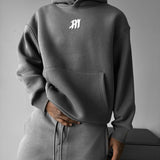 Sudadera oversize con capucha Mouse – Antracita