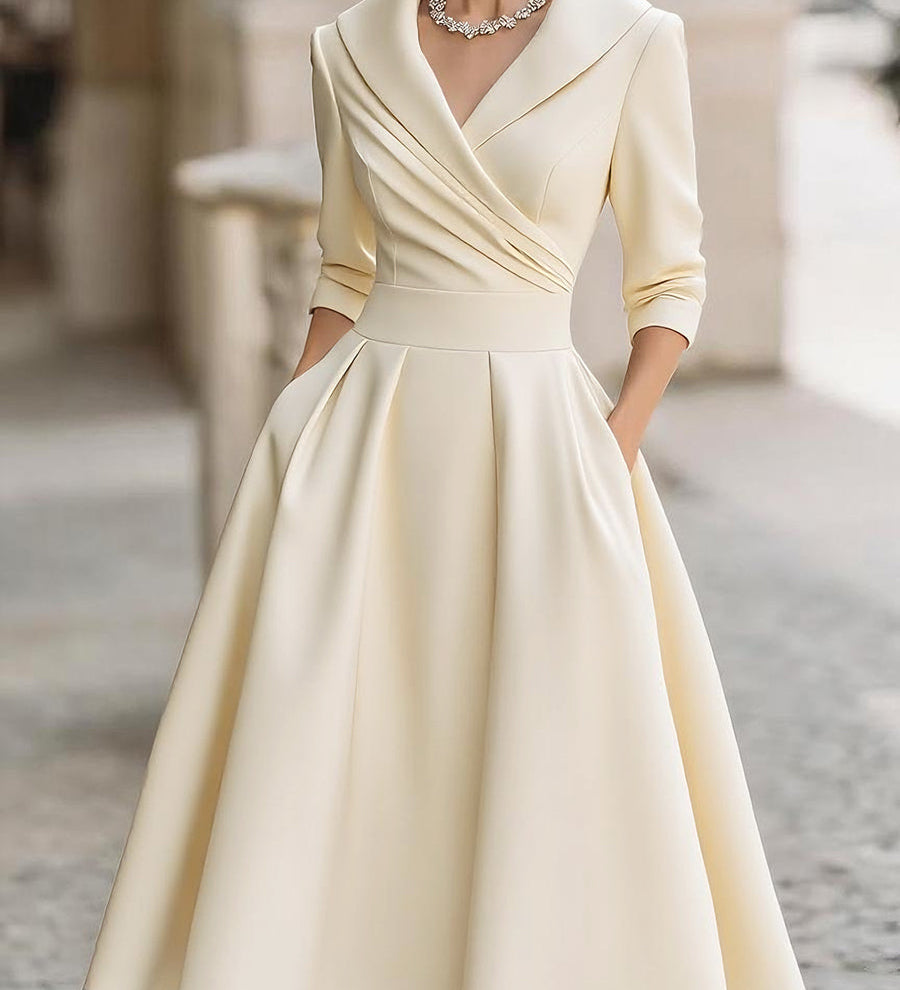 AliceLeon™ | Vestido midi de satén