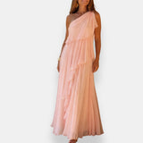 Leonor | Vestido asimétrico con volantes