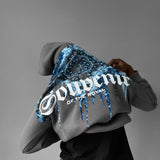Sudadera oversize con capucha Souvenir – Antracita