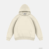 Sudadera básica oversize con capucha – Blanco antiguo