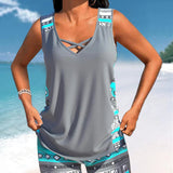 Marcia | Tankini con estampado geométrico