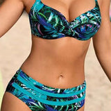 Margarita | Bikini de cintura alta con hojas