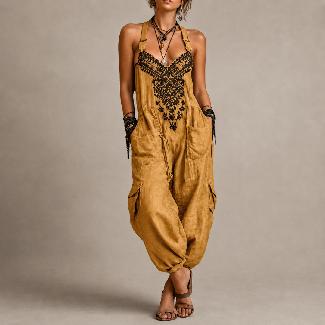 Astrid | Mono fluido con bordado bohemio