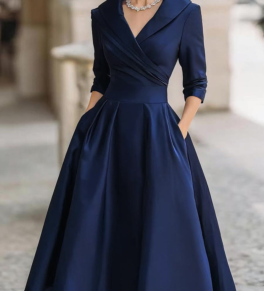 AliceLeon™ | Vestido midi de satén