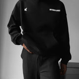 Sudadera oversize con capucha Butterfly Effect – Negro