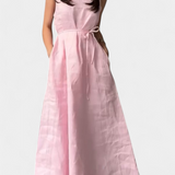 Vestido Suave sin Mangas con Lazo Ajustable
