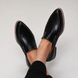 Sofía | Mocasines negros con diseño patchwork