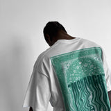 Camiseta oversize Monarch – Crudo y verde