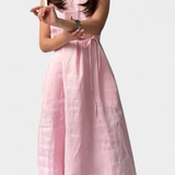 Vestido Suave sin Mangas con Lazo Ajustable