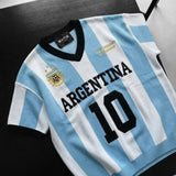 Camiseta oversize de punto Argentina – Azul bebé