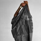 Camiseta oversize Vivre la Vie – Antracita y negro