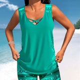 Marcia | Tankini con estampado geométrico