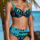 Margarita | Bikini de cintura alta con hojas