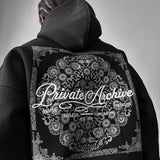 Sudadera oversize con capucha Private Archive – Negro