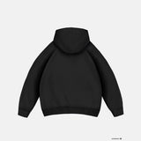 Sudadera básica oversize con capucha – Negro