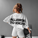 Camiseta oversize Statement – Crudo