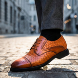 Bellville – Zapatos Oxford de Piel Trenzada