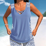 Marcia | Tankini con estampado geométrico