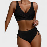 Helena | Bikini de cintura alta con top cruzado