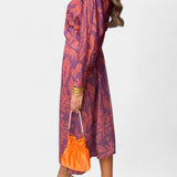 Vestido Maxi con Escote en V y Nudo Frontal