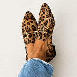 Gia | Mocasines elegantes con estampado de leopardo