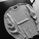 Jersey oversize efecto desgastado – Gris