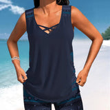 Marcia | Tankini con estampado geométrico