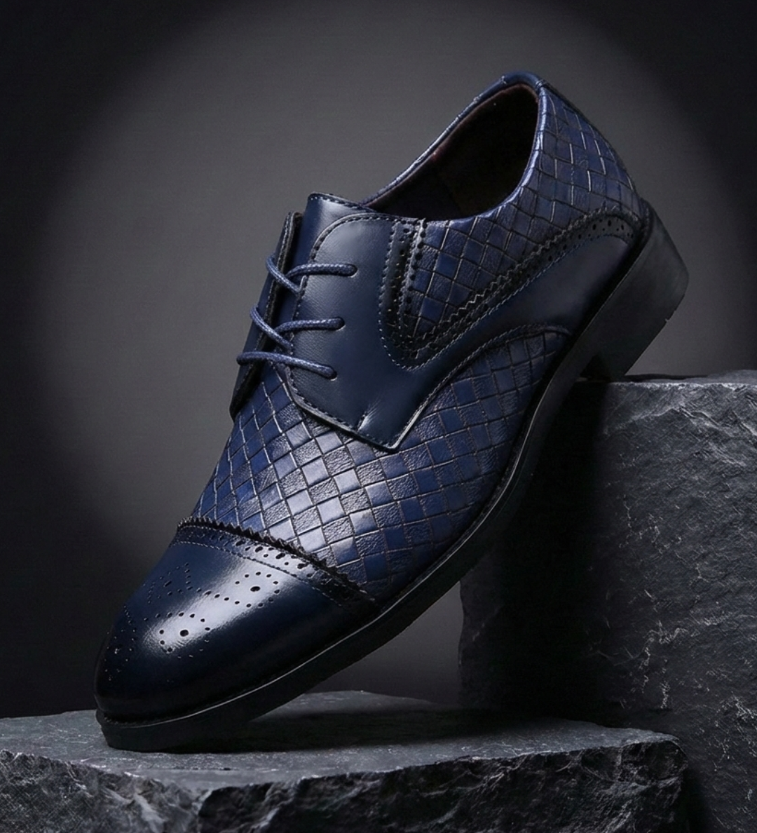 Bellville – Zapatos Oxford de Piel Trenzada
