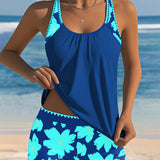 Mariana | Tankini sin mangas con escote en U