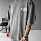 Camiseta oversize Statement – Antracita