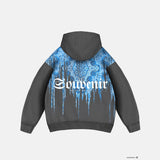 Sudadera oversize con capucha Souvenir – Antracita