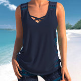 Marcia | Tankini con estampado geométrico