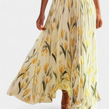 Vestido Floral sin Mangas con Cinturón