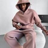 Sudadera básica oversize con capucha – Marrón ciervo