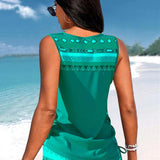 Marcia | Tankini con estampado geométrico