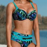 Margarita | Bikini de cintura alta con hojas