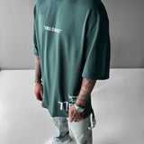 Camiseta oversize Bull – Petróleo