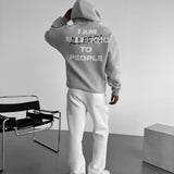 Sudadera oversize con capucha Allergic – Gris
