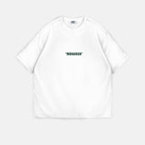 Camiseta oversize Monarch – Crudo y verde