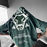 Camiseta oversize Bull – Petróleo