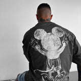 Camiseta oversize Mouse – Antracita