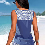 Marcia | Tankini con estampado geométrico