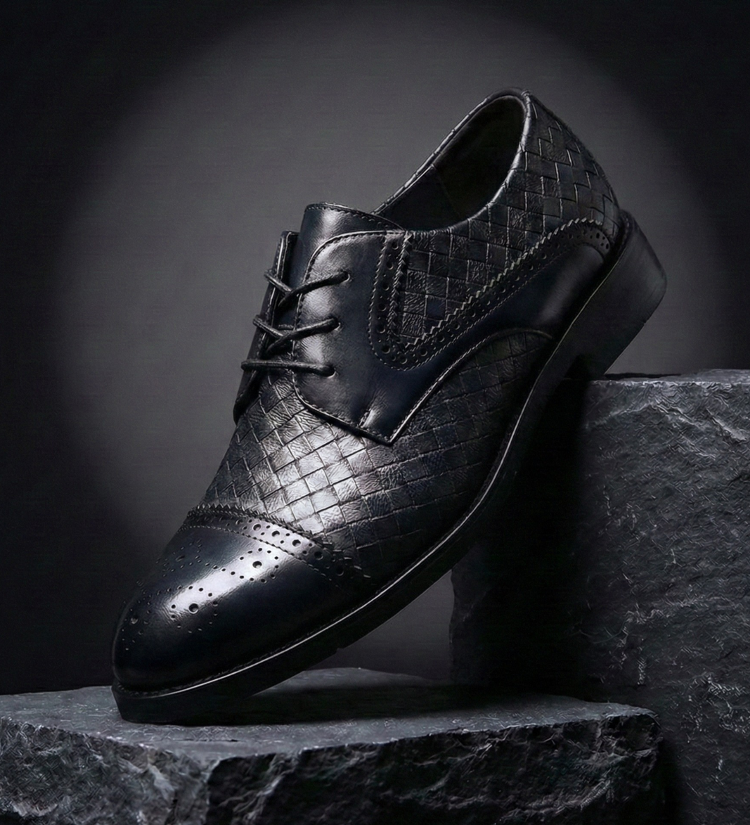 Bellville – Zapatos Oxford de Piel Trenzada