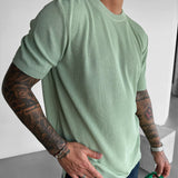 Camiseta oversize de punto – Verde