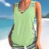Marcia | Tankini con estampado geométrico