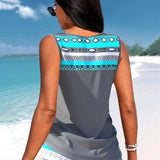Marcia | Tankini con estampado geométrico